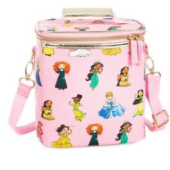 NEW Disney Princess Pink Insulated Lunch Bag w/Strap